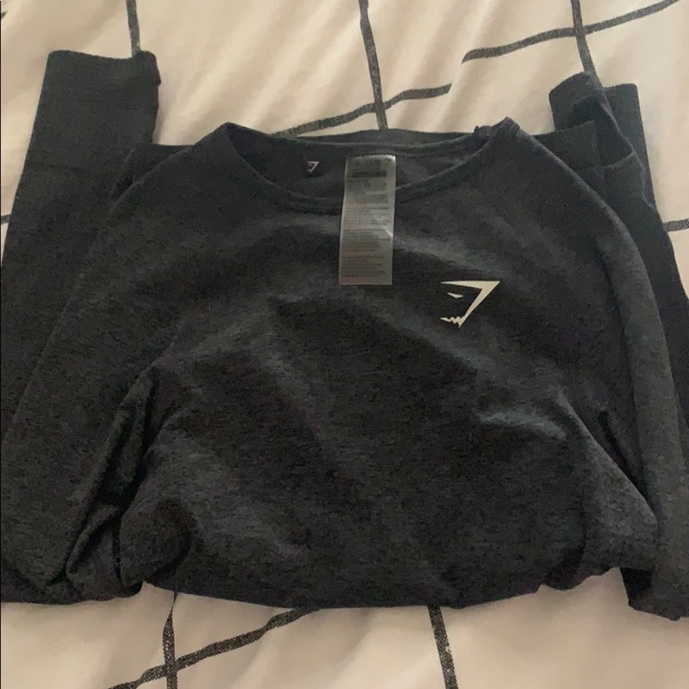 Gymshark Vital Seamless Long Sleeve, XS Black